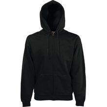 Sudadera básica con cremallera y capucha Black S