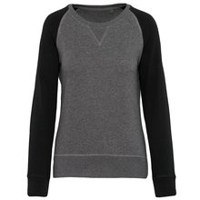 Sudadera bi-color algodón orgánico Gris L