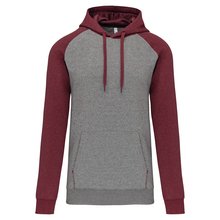 Sudadera bicolor con capucha Gris XXL