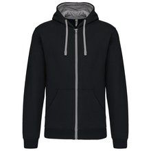 Sudadera Bolsillo con acceso para auriculares Black / Fine Grey XS