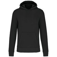 Sudadera capucha algodón orgánico niños Negro 4/6 ans