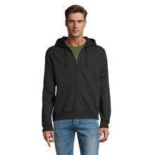 Sudadera Capucha Hombre 280gr Negro/ Negro Opaco 3XL