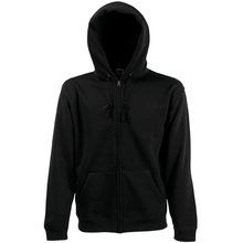 Sudadera capucha hombre con cremallera Black S