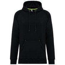 Sudadera con capucha unisex felpa Black XS