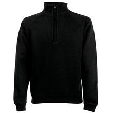 Sudadera con cremallera de cuello alto Black S