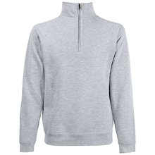 Sudadera con cremallera de cuello alto Gris 4XL