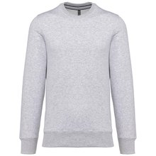 Sudadera cuello redondo algodón Gris M