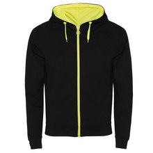 Sudadera con detalles en color flúor NEGRO/ AMARILLO FLUOR M