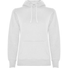 Sudadera Entallada Mujer con Capucha Blanco S