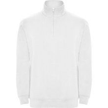 Sudadera Felpa Cuello Alto Blanco L