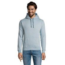 Sudadera Hombre con Capucha 280g Azul Crema XL