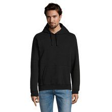 Sudadera Hombre con Capucha 280g Negro 3XL