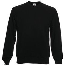 Sudadera manga raglán Black S