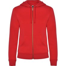 Sudadera de mujer con capucha forrada Rojo S