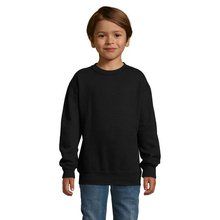 Sudadera Niño 280g Algodón-Poliéster Negro 3XL