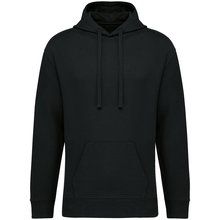 Sudadera orgánica con capucha bolsillo y hombros caídos Black XXS