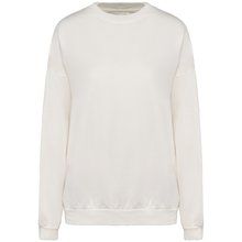 Sudadera oversize algodón orgánico Unisex Blanco M