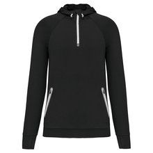 Sudadera sport con capucha unisex Black XS