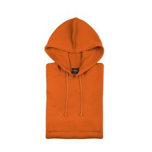 Sudadera técnica niños con capucha 100% poliéster Naranja 4-5