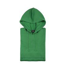 Sudadera técnica niños con capucha 100% poliéster Verde 6-8