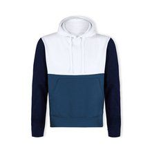 Sudadera Tricolor con Capucha Azul XL