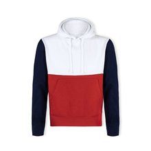 Sudadera Tricolor con Capucha Rojo XS