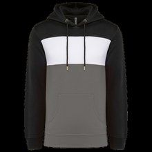 Sudadera tricolor unisex Black / White / Basalt Grey XS