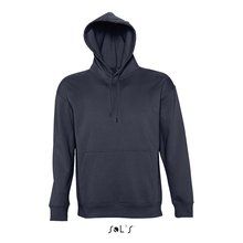 Sudadera Unisex con Capucha Azul Marino L