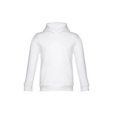 Sudadera unisex para niños con capucha Blanco 10