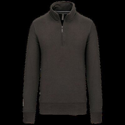 Sudadera 1/4 Cremallera Algodón DARK GREY XS