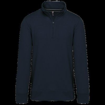 Sudadera 1/4 Cremallera Algodón Navy XL