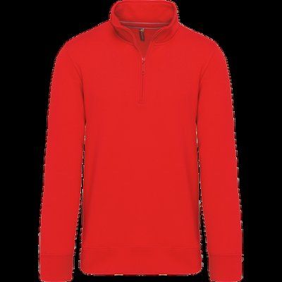 Sudadera 1/4 Cremallera Algodón Red 3XL