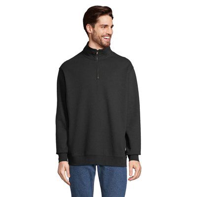 Sudadera Adulto Cuello Alto Negro M