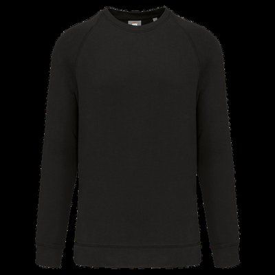 Sudadera algodón cuello redondo felpa Black 5XL