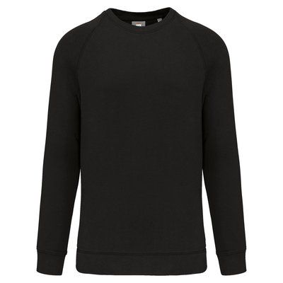 Sudadera algodón cuello redondo felpa Black M