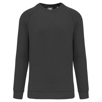 Sudadera algodón cuello redondo felpa DARK GREY XXL