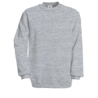 Sudadera algodón cuello redondo Heather Grey XXL