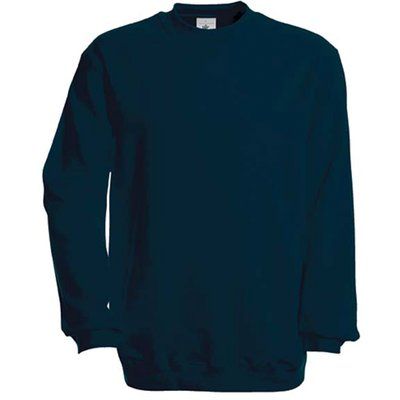 Sudadera algodón cuello redondo Navy L