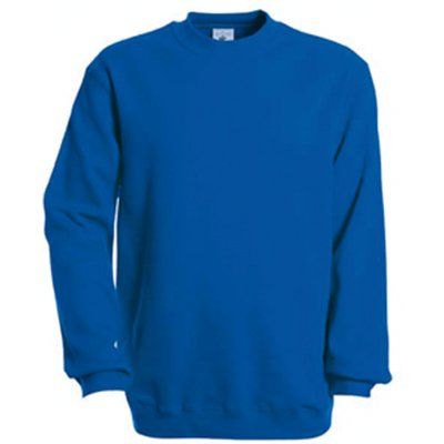 Sudadera algodón cuello redondo Royal Blue L