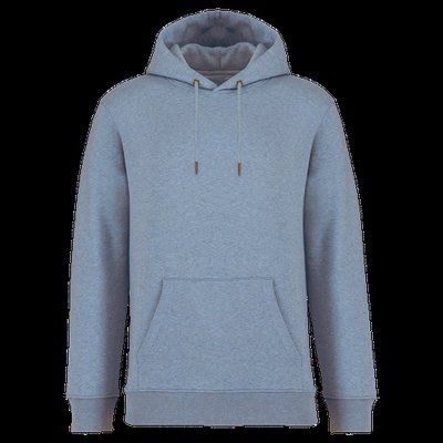 Sudadera algodón orgánico con capucha Cool blue heather XL