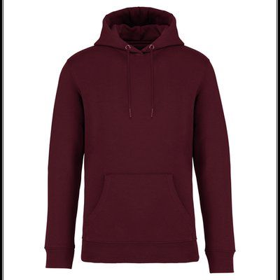 Sudadera algodón orgánico con capucha Dark Cherry XS