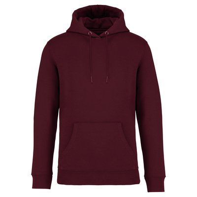 Sudadera algodón orgánico con capucha Dark Cherry XXL