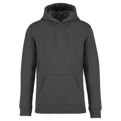 Sudadera algodón orgánico con capucha Iron Grey L