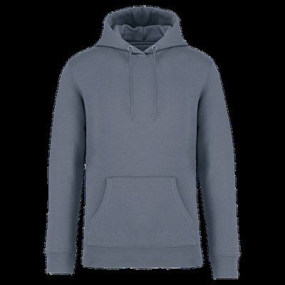 Sudadera algodón orgánico con capucha Mineral Grey S