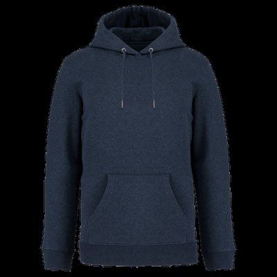 Sudadera algodón orgánico con capucha Navy blue heather XL