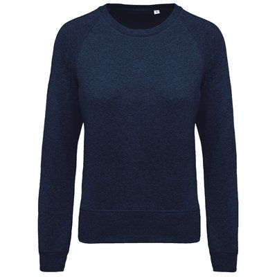 Sudadera algodón orgánico cuello redondo French Navy Heather S