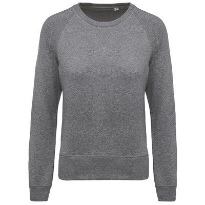 Sudadera algodón orgánico cuello redondo Grey Heather M