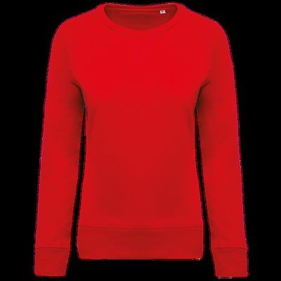 Sudadera algodón orgánico cuello redondo Red XL