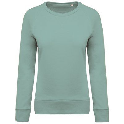 Sudadera algodón orgánico cuello redondo Sage S