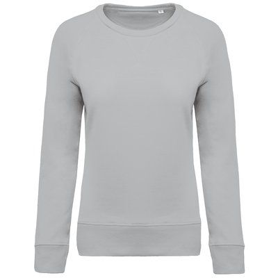 Sudadera algodón orgánico cuello redondo Snow Grey S